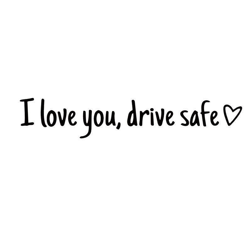 💖“I Love You Drive Safe“ adesivi a specchio