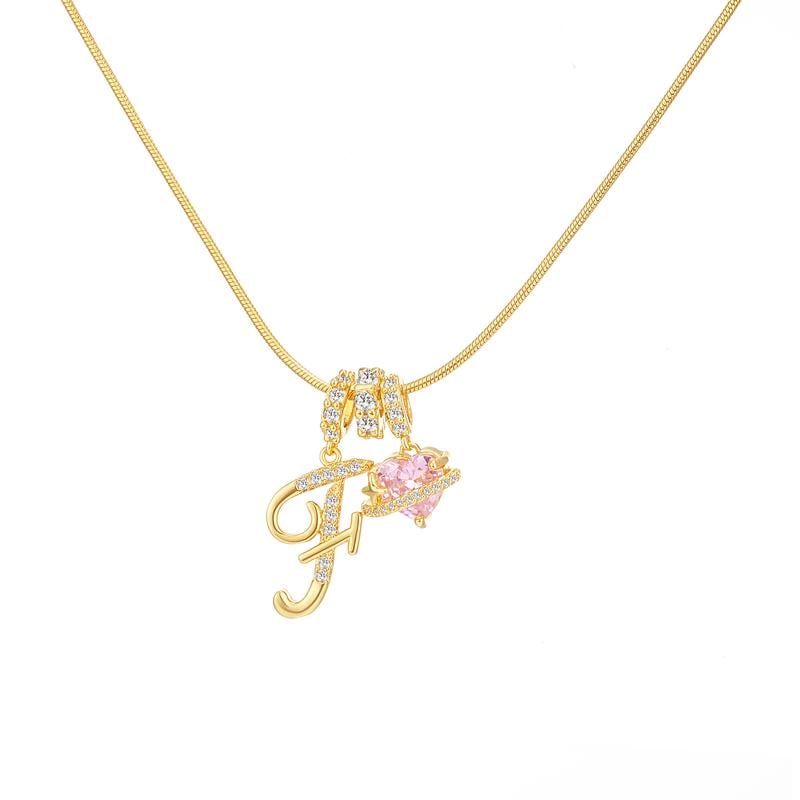 💖Sconto illimitato del 50%✨Collana con ciondolo a tre strati con lettere dalla A alla Z