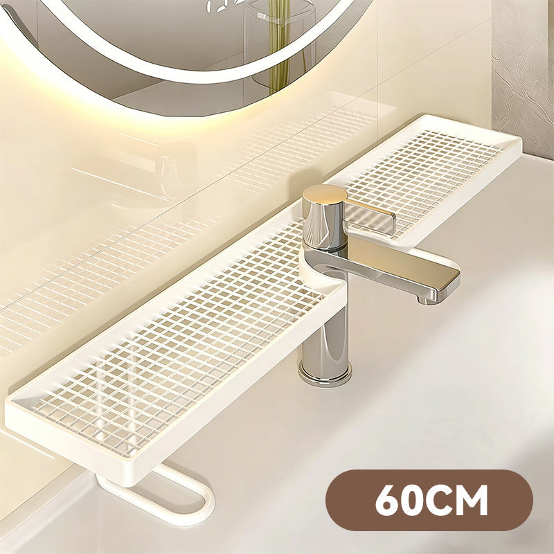 🚿Ordine ed eleganza sul tuo lavandino✨Contenitore multifunzionale in metallo per il bagno