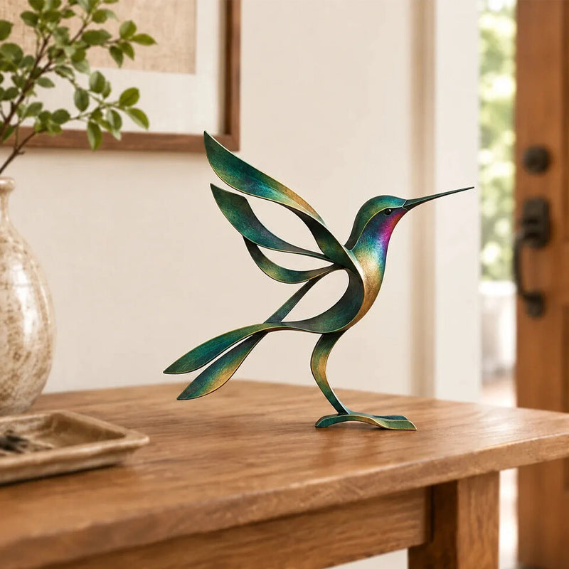 🕊️✨ Scultura d'uccello in metallo--un tocco artistico e leggero per ogni angolo