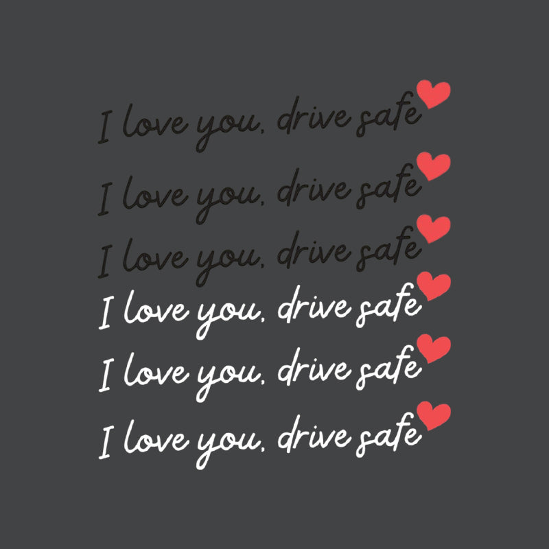 💖“I Love You Drive Safe“ adesivi a specchio