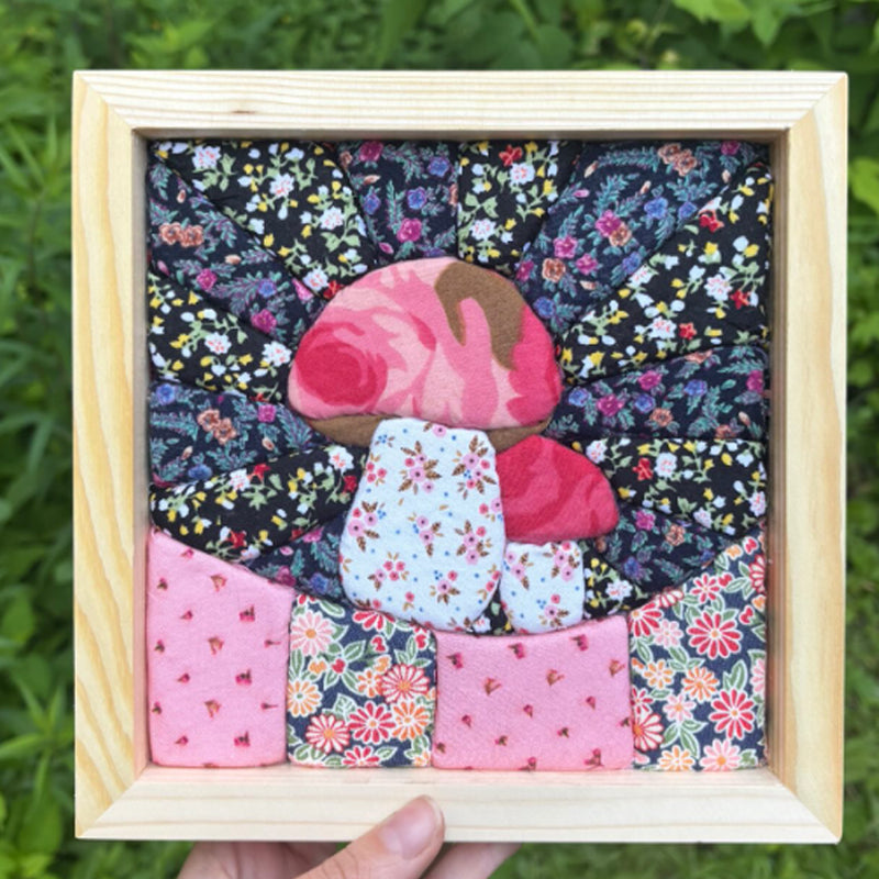 🖼️ Quadro decorativo trapuntato 3D cucito a mano 🏡✨