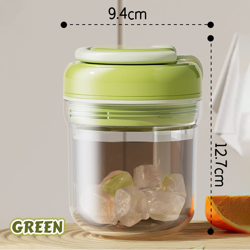 ❄️🥤Bicchiere di ghiaccio portatile con erogatore a pressione