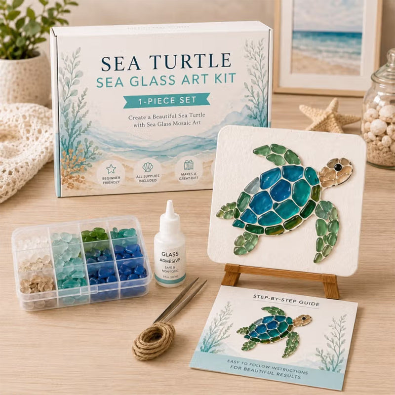 🌊✨ Kit artistico fai-da-te a tema oceano: crea uno splendido capolavoro a mosaico