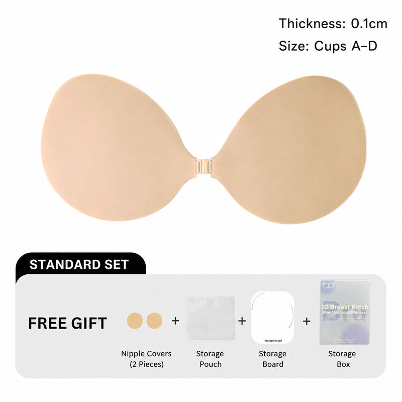 💖 Copricapezzoli Push-Up Invisibile in Silicone 3D — Sostegno Naturale e Massimo Comfort! ✨