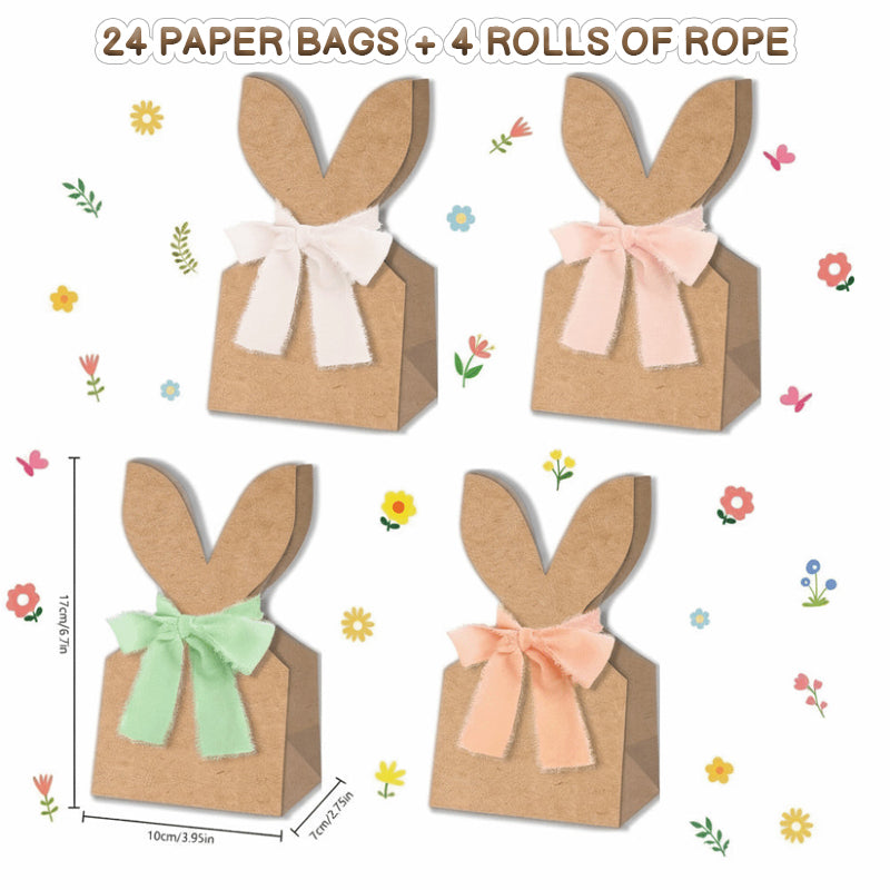 🐰 Decora la tua Pasqua: crea i tuoi sacchetti a forma di coniglietto pasquale con il nostro kit fai da te!🐰🌷