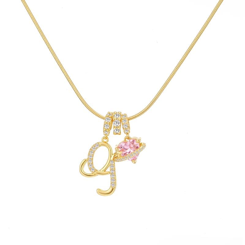 💖Sconto illimitato del 50%✨Collana con ciondolo a tre strati con lettere dalla A alla Z