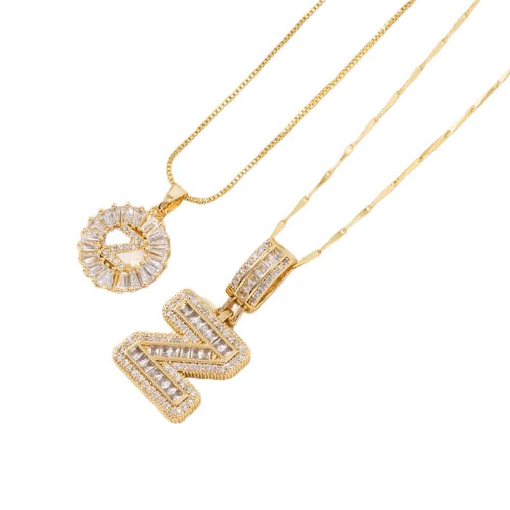 🎁Offerta di Capodanno, sconto del 50%💖 Set di 2 ciondoli con letter