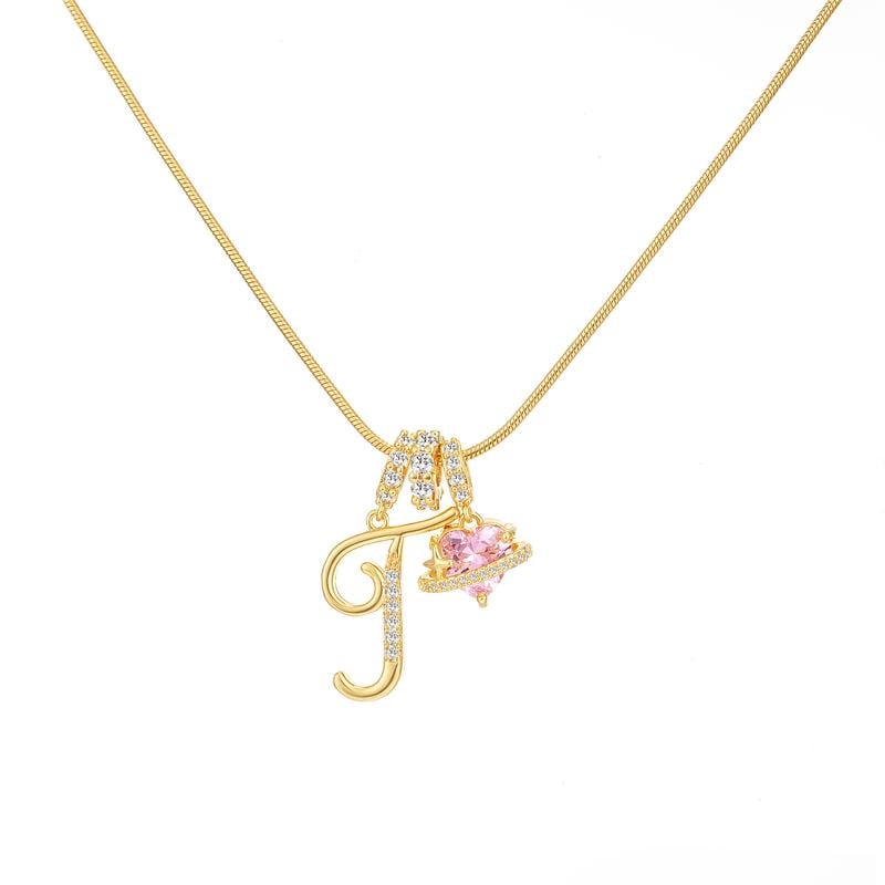 💖Sconto illimitato del 50%✨Collana con ciondolo a tre strati con lettere dalla A alla Z