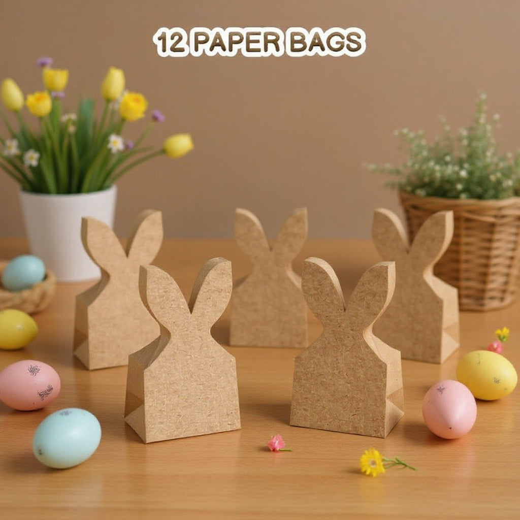 🐰 Decora la tua Pasqua: crea i tuoi sacchetti a forma di coniglietto pasquale con il nostro kit fai da te!🐰🌷