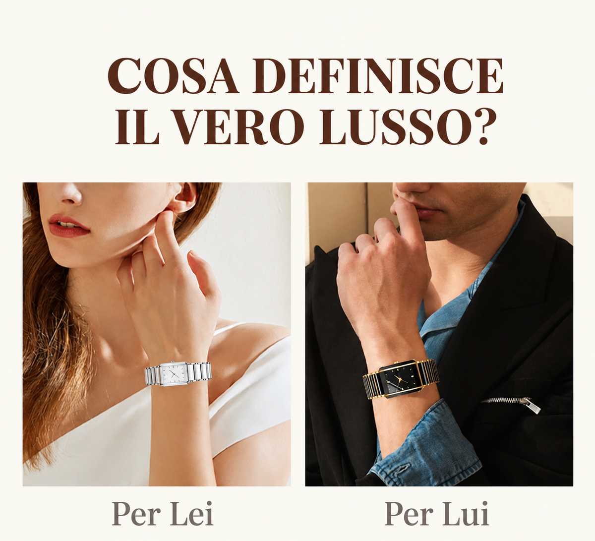 ⌚ Orologio da Polso in Ceramica Quadrato al Quarzo – Stile alla Moda