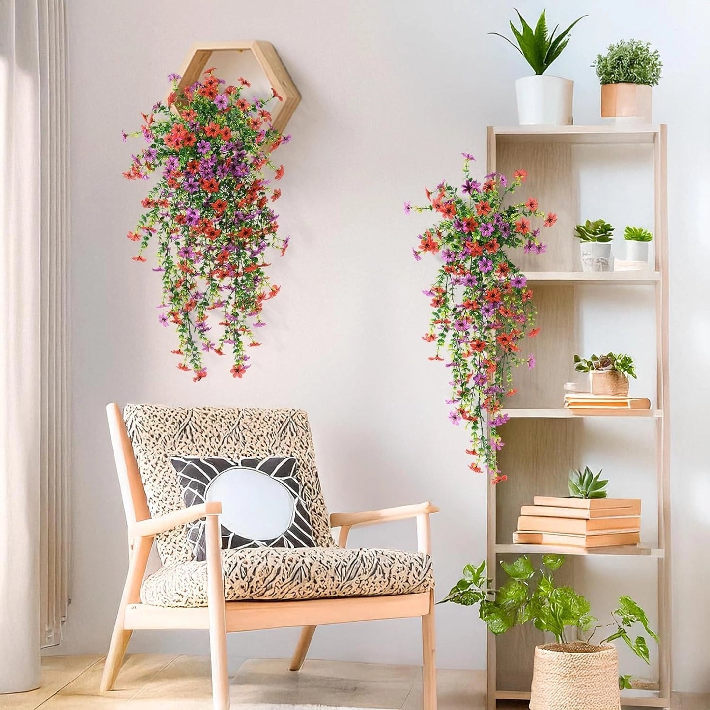✨ Acquista 1 Ottieni 1 Gratis ✨🌷Fiori di margherite ed eucalipto a cascata per esterni – resistenti ai raggi U
