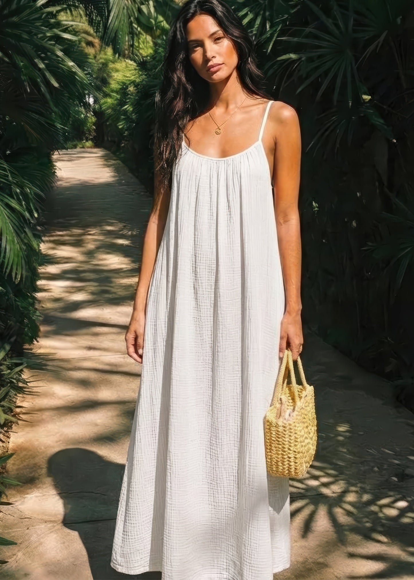 ✨ Abito camicia senza schienale in tinta unita da donn