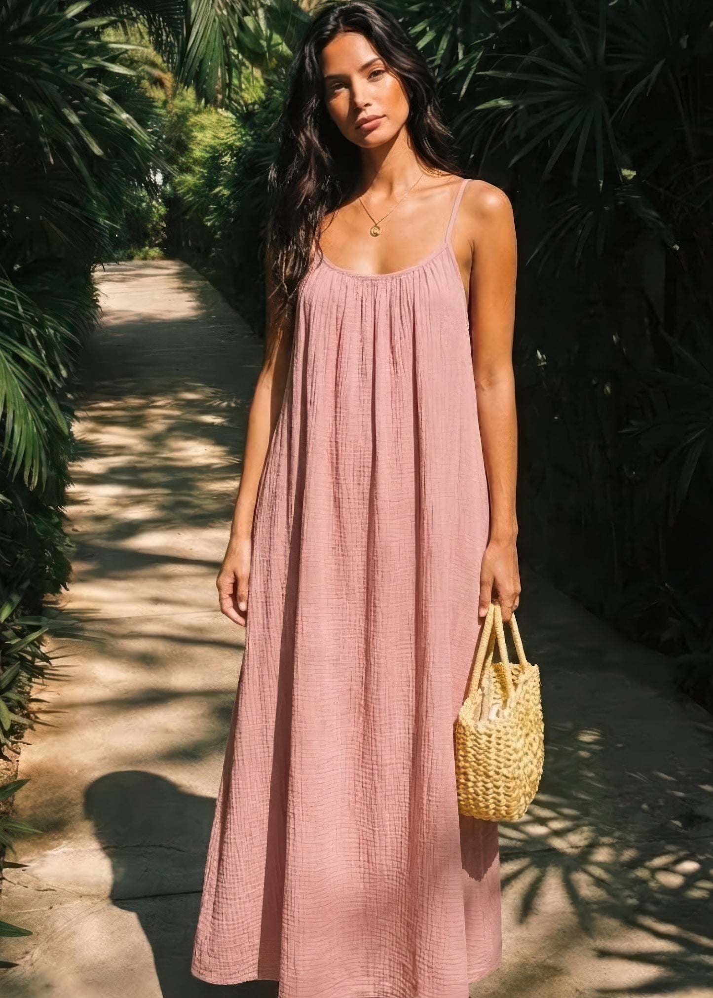 ✨ Abito camicia senza schienale in tinta unita da donn