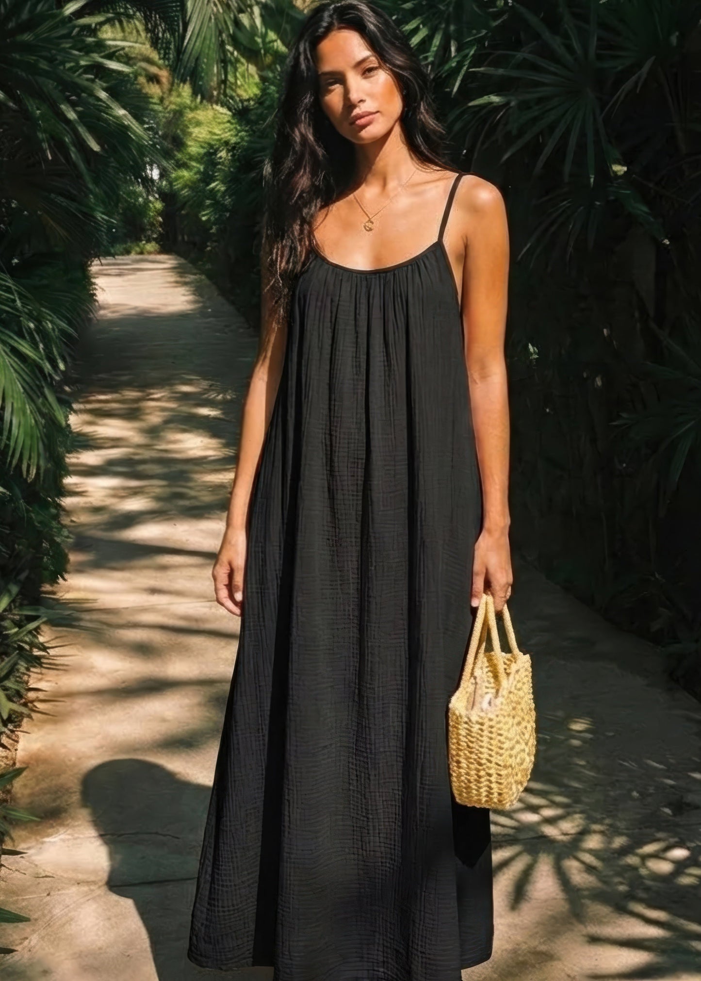 ✨ Abito camicia senza schienale in tinta unita da donn