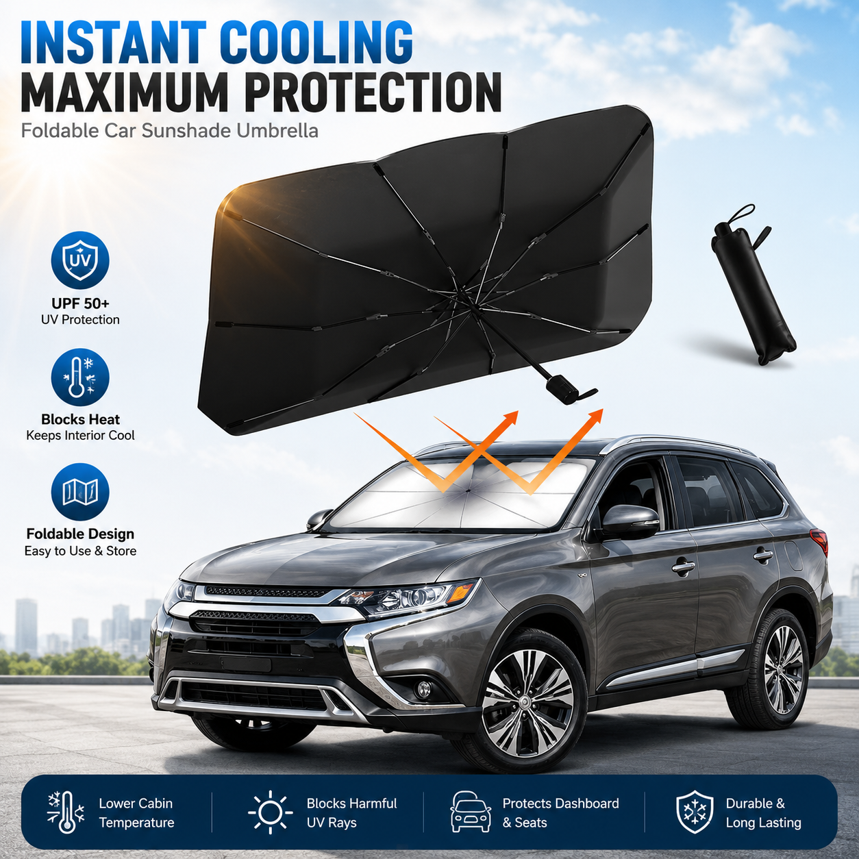 🏆Sconto del 40%!! 💕Parasole per parabrezza auto☀️