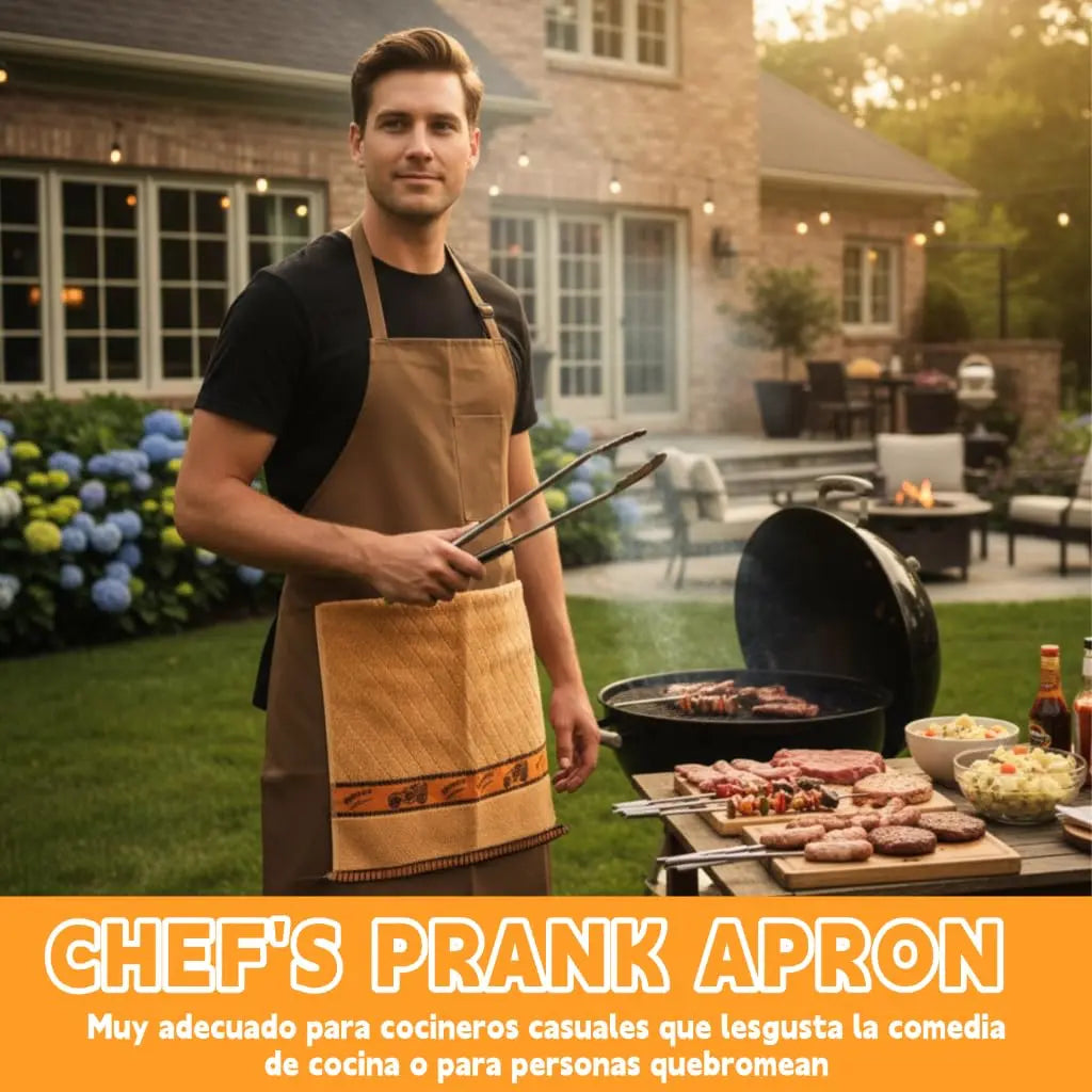 🔥 Grembiule “Head Chef” — Il regalo per barbecue che non ti aspetti