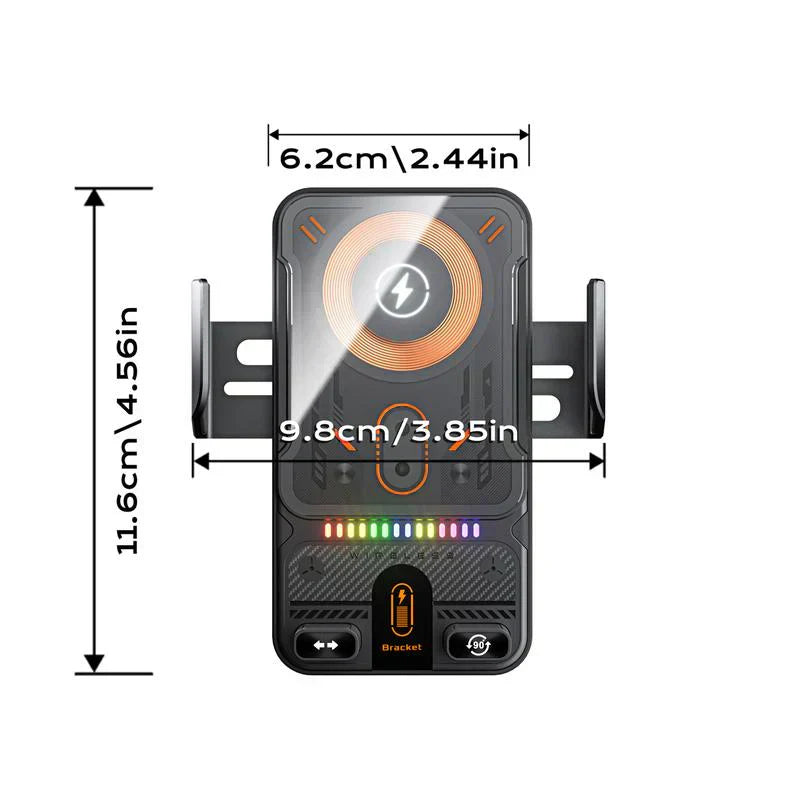 🔥OFFERTA SPECIALE 50% DI SCONTO🎁⚡Oltre 50.000 unità vendute! 📱Supporto girevole per auto 2 in 1 e caricabatterie wireless intelligente⚡