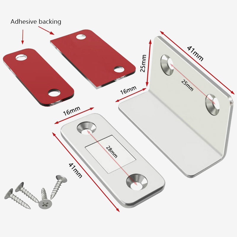 🧲 Chiusura magnetica ultra sottile: viti e adesivo inclusi per un'installazione a tua scelta! ✨