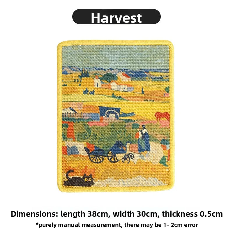 🐱 Tiragraffi da parete dal design artistico | Tappetino salvaspazio