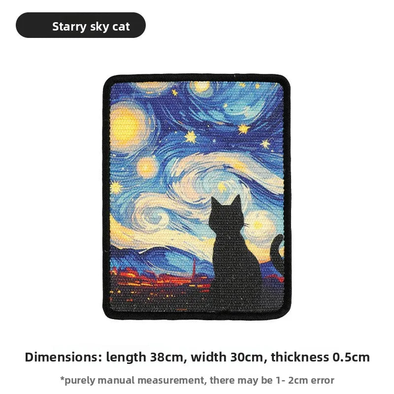 🐱 Tiragraffi da parete dal design artistico | Tappetino salvaspazio