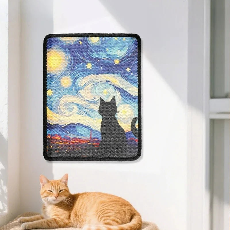 🐱 Tiragraffi da parete dal design artistico | Tappetino salvaspazio