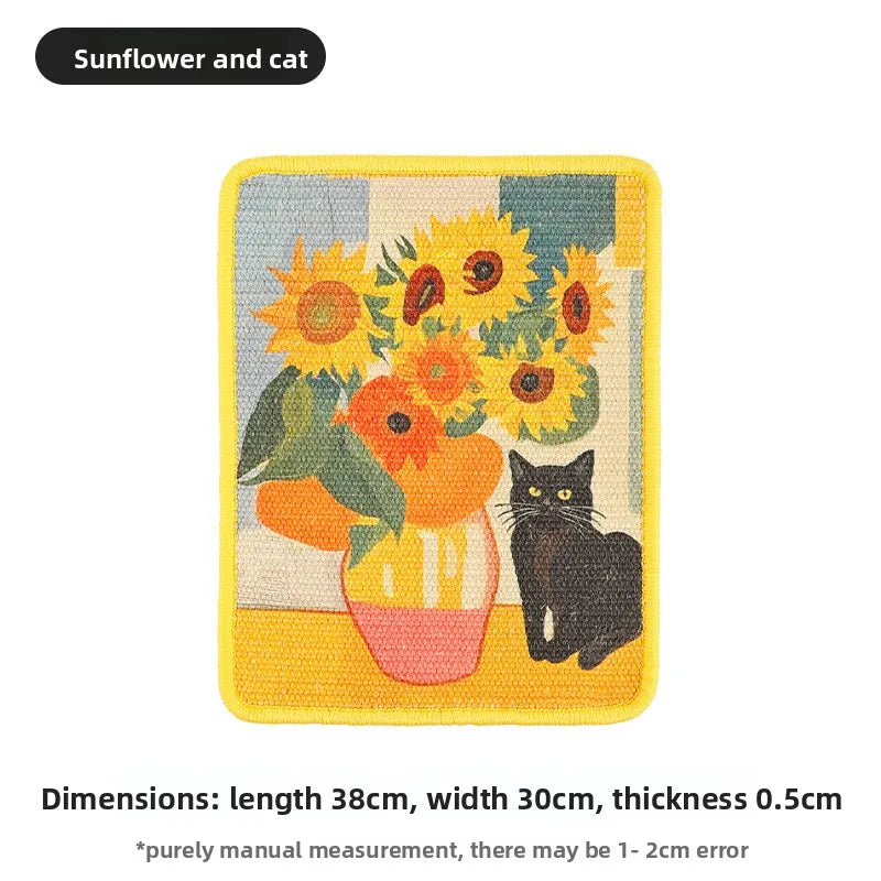 🐱 Tiragraffi da parete dal design artistico | Tappetino salvaspazio