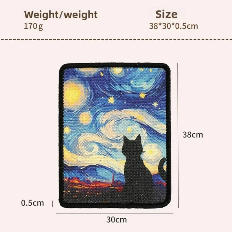 🐱 Tiragraffi da parete dal design artistico | Tappetino salvaspazio