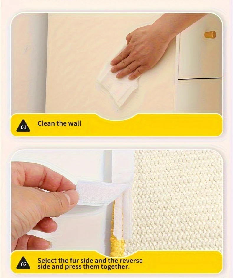 🐱 Tiragraffi da parete dal design artistico | Tappetino salvaspazio