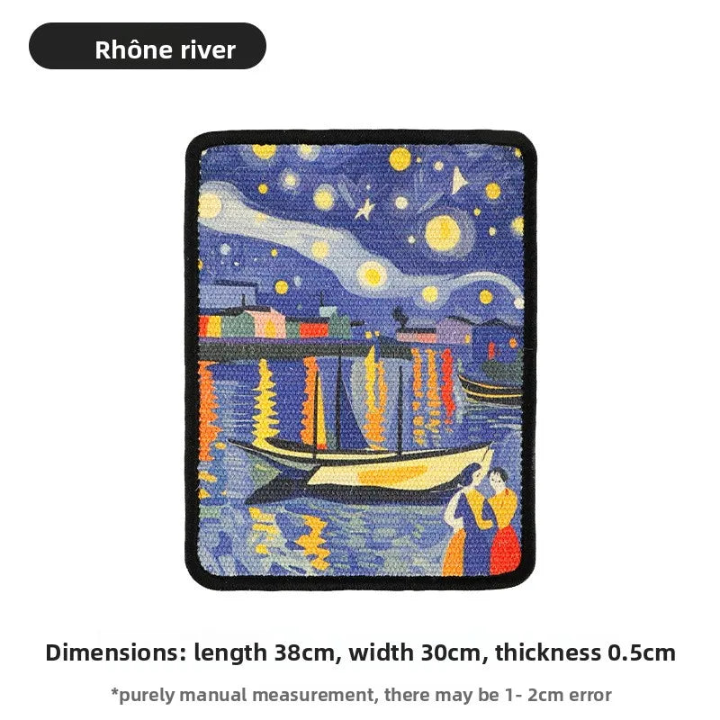 🐱 Tiragraffi da parete dal design artistico | Tappetino salvaspazio