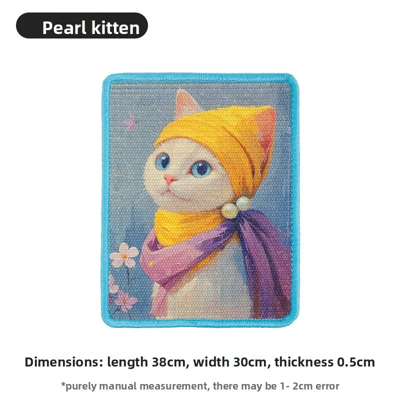 🐱 Tiragraffi da parete dal design artistico | Tappetino salvaspazio