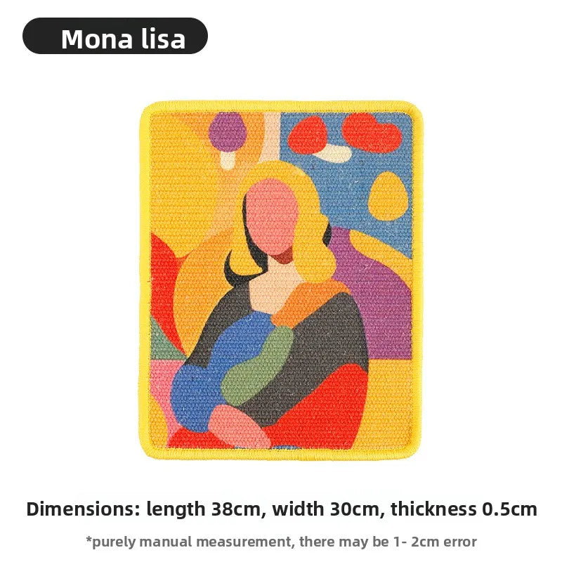 🐱 Tiragraffi da parete dal design artistico | Tappetino salvaspazio