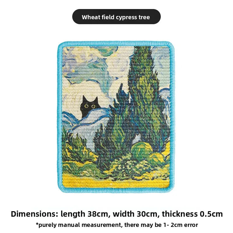 🐱 Tiragraffi da parete dal design artistico | Tappetino salvaspazio