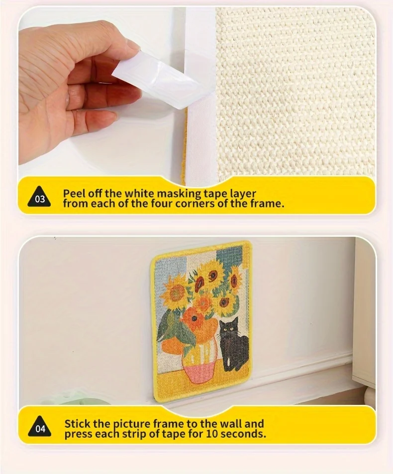 🐱 Tiragraffi da parete dal design artistico | Tappetino salvaspazio