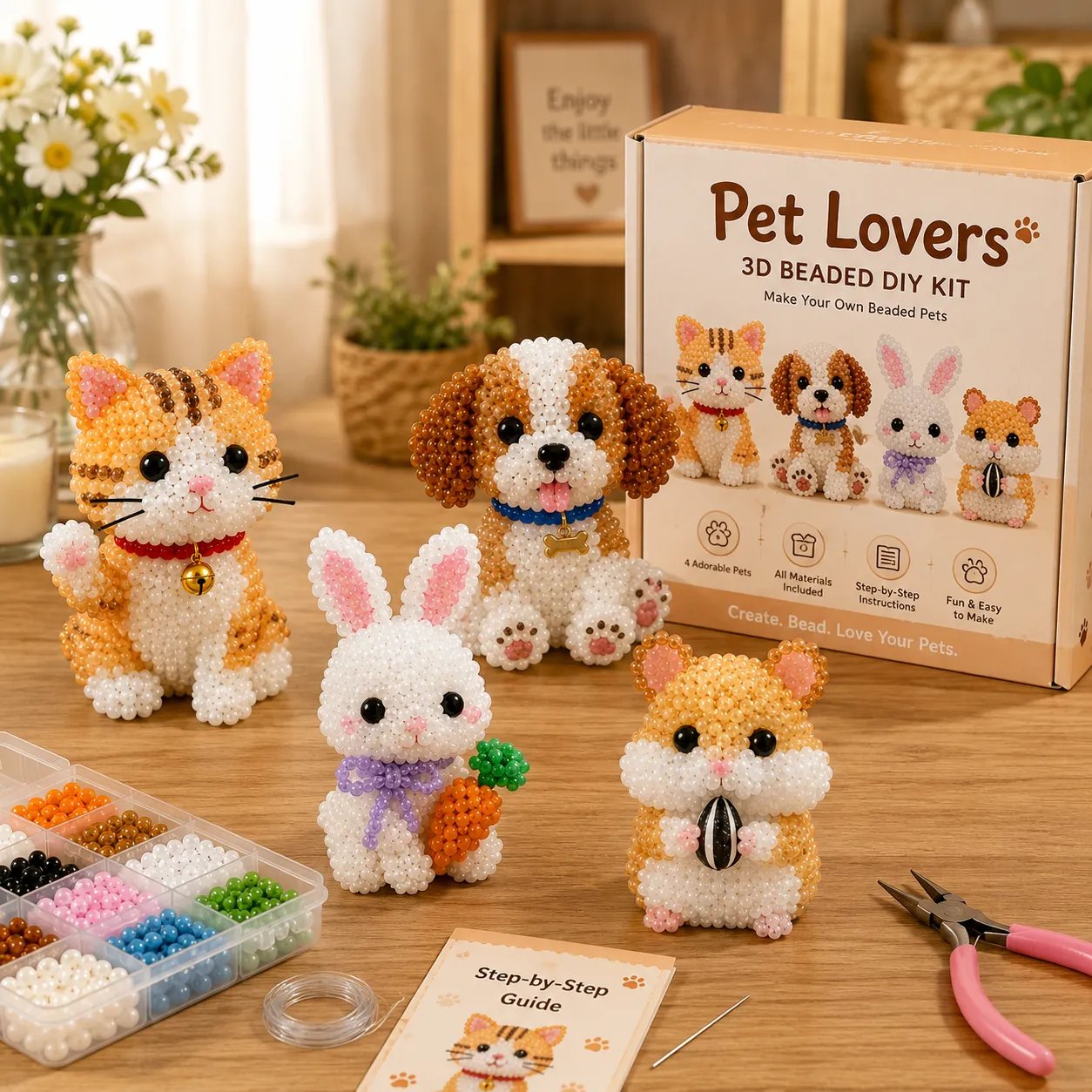 💸Riduzione di prezzo a tempo limitato🐦Il tuo nuovo hobby preferito è arrivato! -- Kit fai da te per creare piccoli animali 3D con perline
