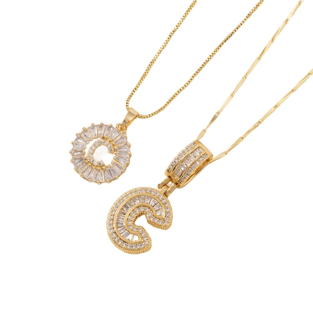 🎁Offerta di Capodanno, sconto del 50%💖 Set di 2 ciondoli con letter