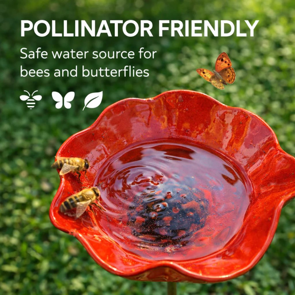 🥳  Promozione 2026💖Mangiatoia per uccelli decorativa a forma di fiore realizzata a mano 🐦