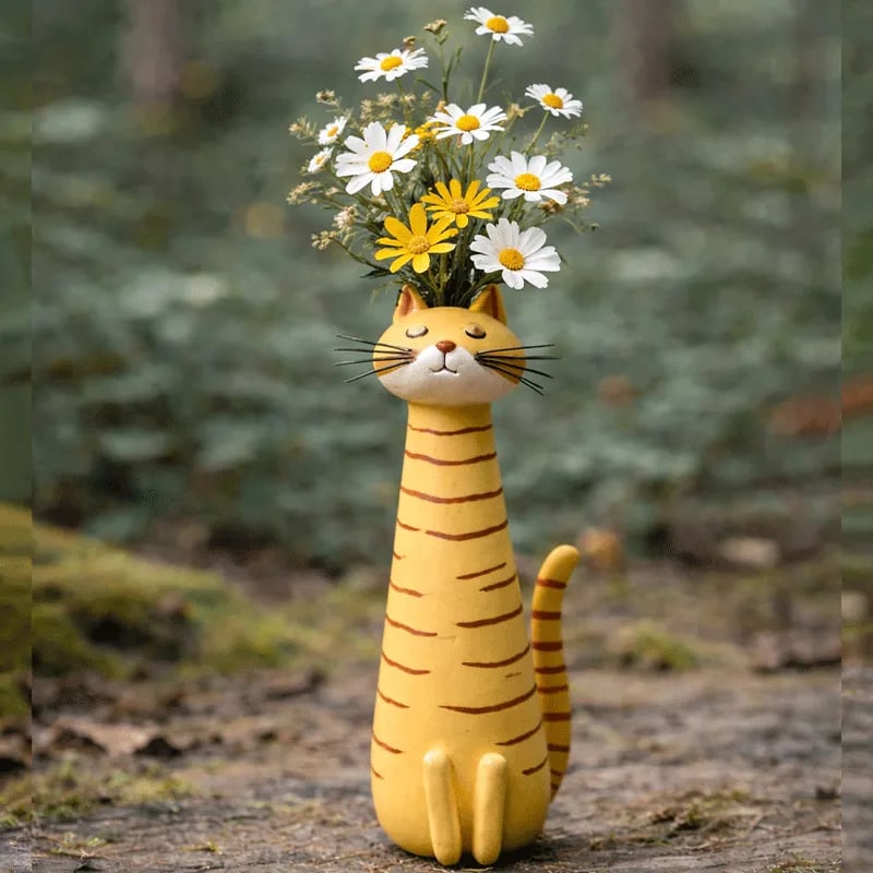 😻 Gatti che abbracciano i tuoi fiori-- regala alla tua casa un tocco di personalità! 🌼