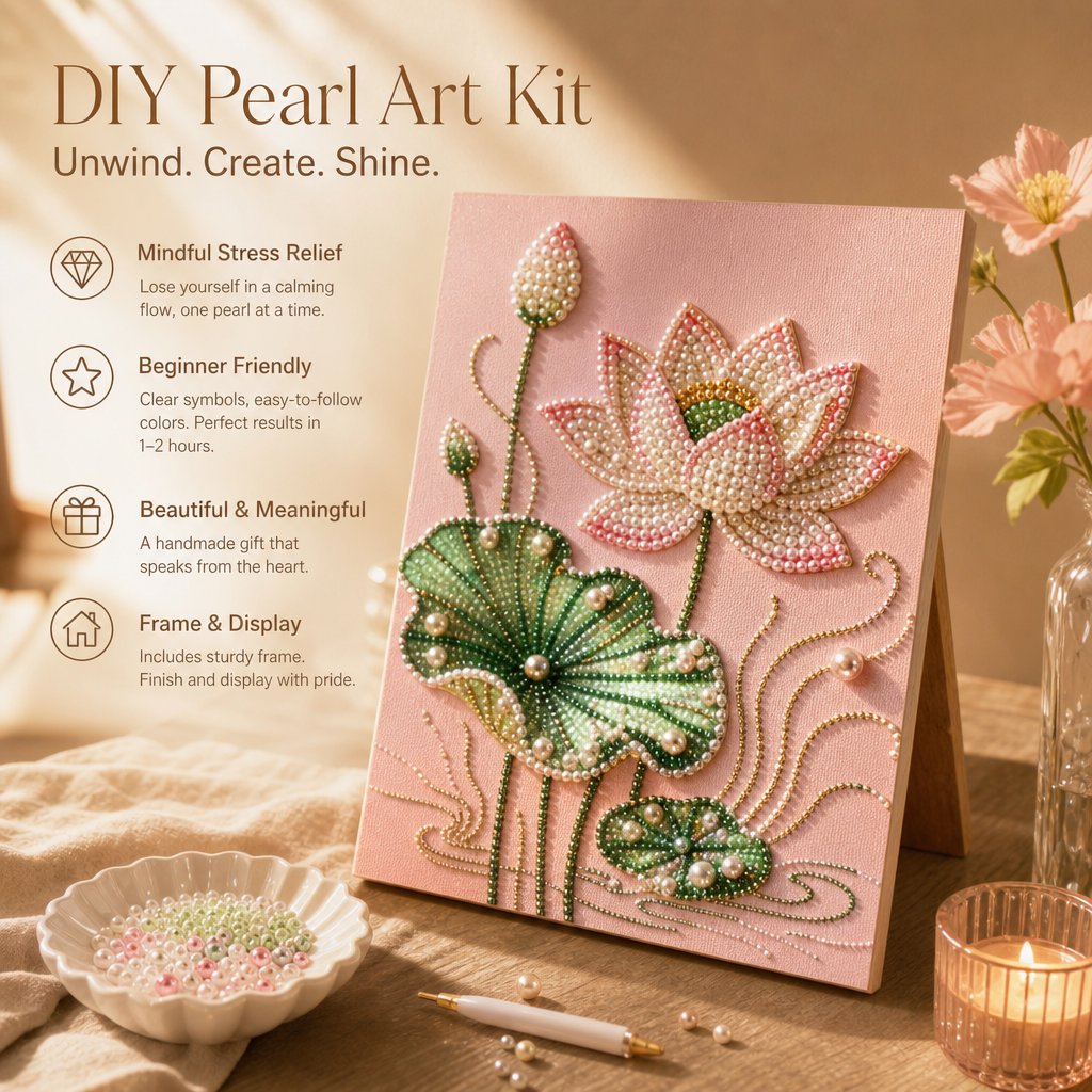 🎨 Spegni il rumore. Scatena la meraviglia ✨ Kit fai da te per decorazioni con perle