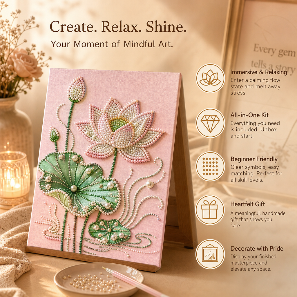 🎨 Spegni il rumore. Scatena la meraviglia ✨ Kit fai da te per decorazioni con perle
