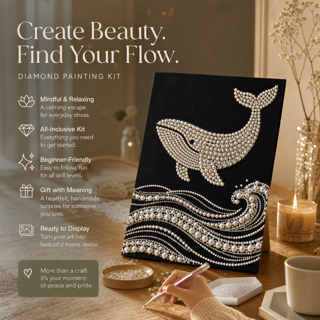 🎨 Spegni il rumore. Scatena la meraviglia ✨ Kit fai da te per decorazioni con perle
