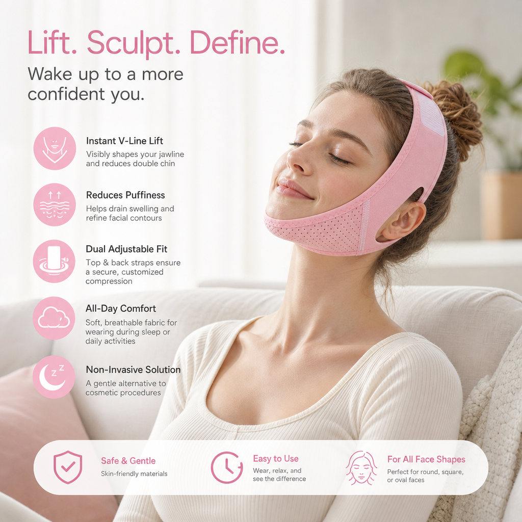 ✨ Scolpisci facilmente un viso sodo a forma di V💫CINTURINO V-LINE PER IL VISO EFFETTO LIFTING