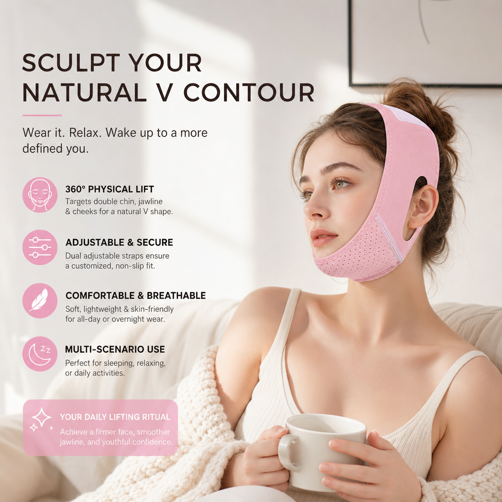 ✨ Scolpisci facilmente un viso sodo a forma di V💫CINTURINO V-LINE PER IL VISO EFFETTO LIFTING