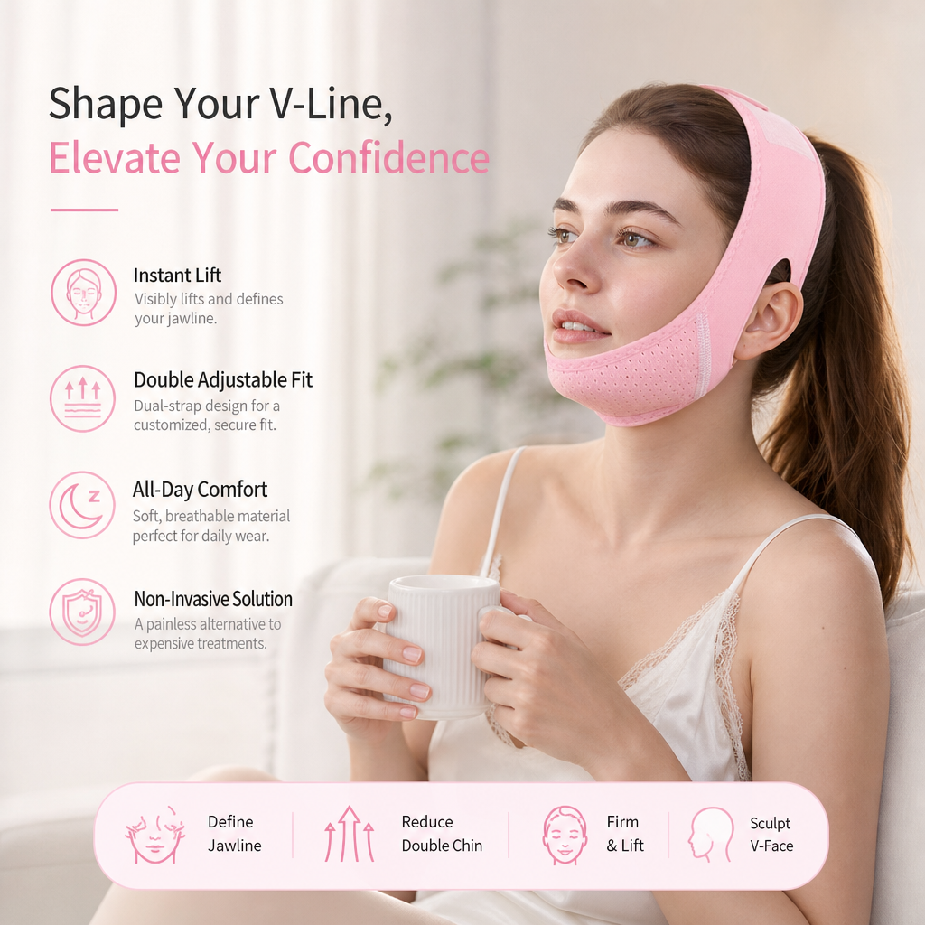✨ Scolpisci facilmente un viso sodo a forma di V💫CINTURINO V-LINE PER IL VISO EFFETTO LIFTING