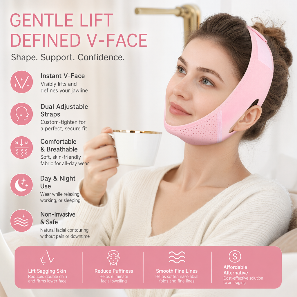 ✨ Scolpisci facilmente un viso sodo a forma di V💫CINTURINO V-LINE PER IL VISO EFFETTO LIFTING