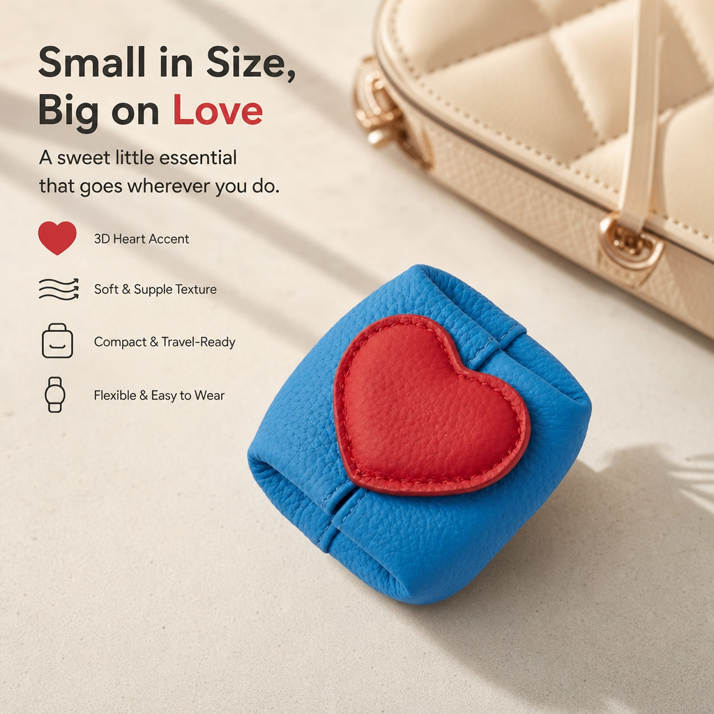 🥹💖Un piccolo regalo di lusso divino per gli appassionati di gioielli--Mini pochette in pelle Sweetheart✨