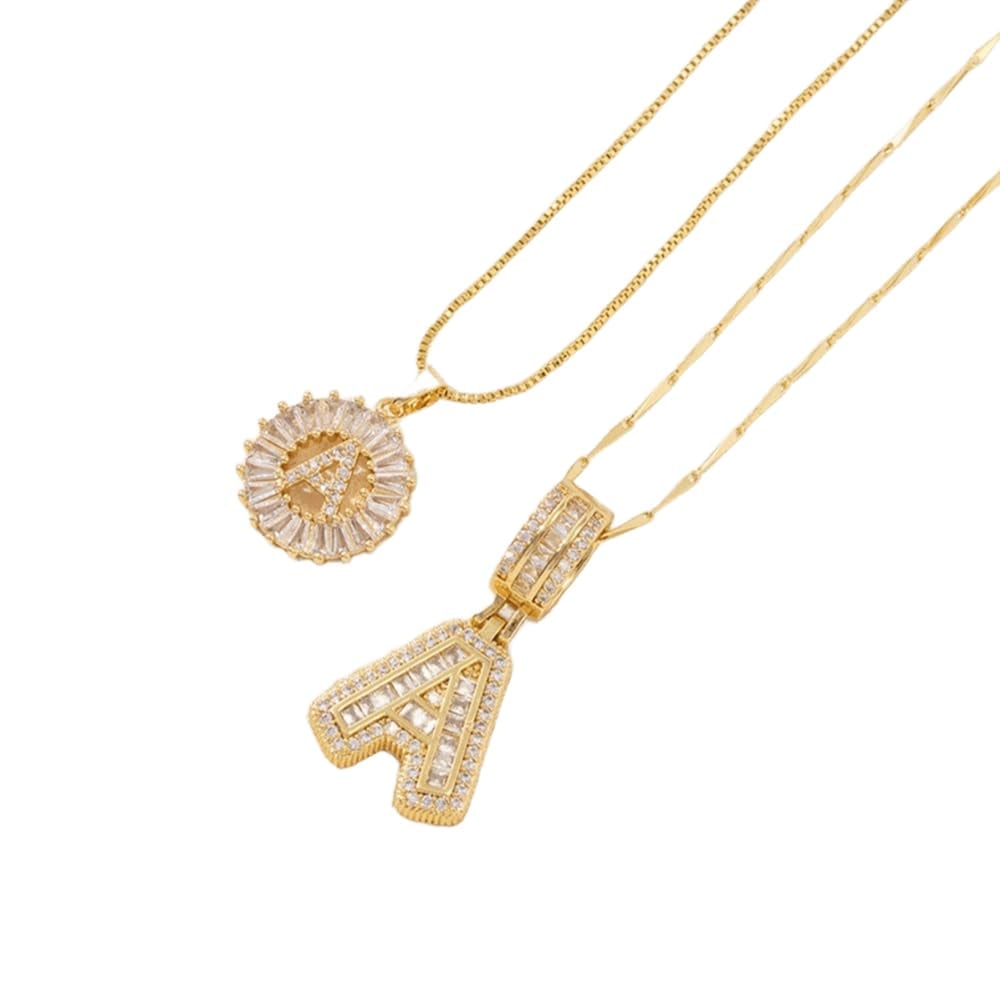 🎁Offerta di Capodanno, sconto del 50%💖 Set di 2 ciondoli con letter