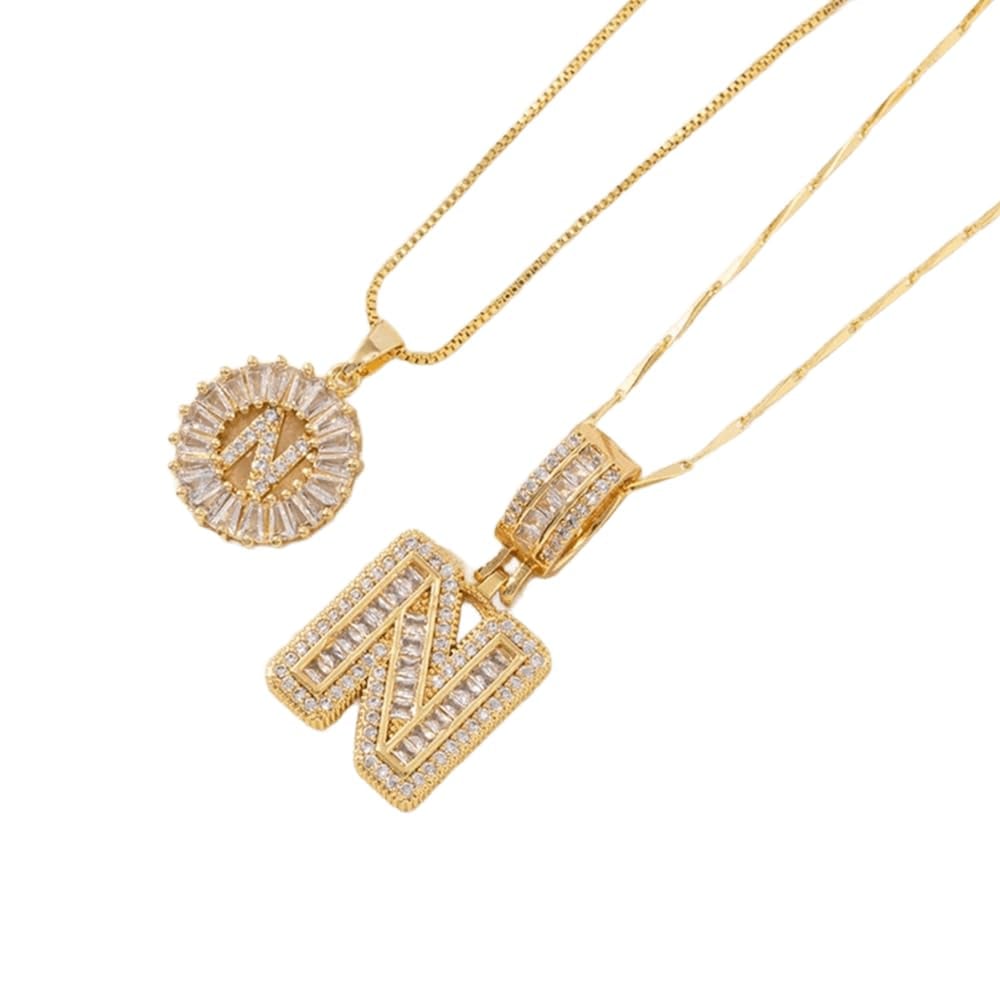 🎁Offerta di Capodanno, sconto del 50%💖 Set di 2 ciondoli con letter