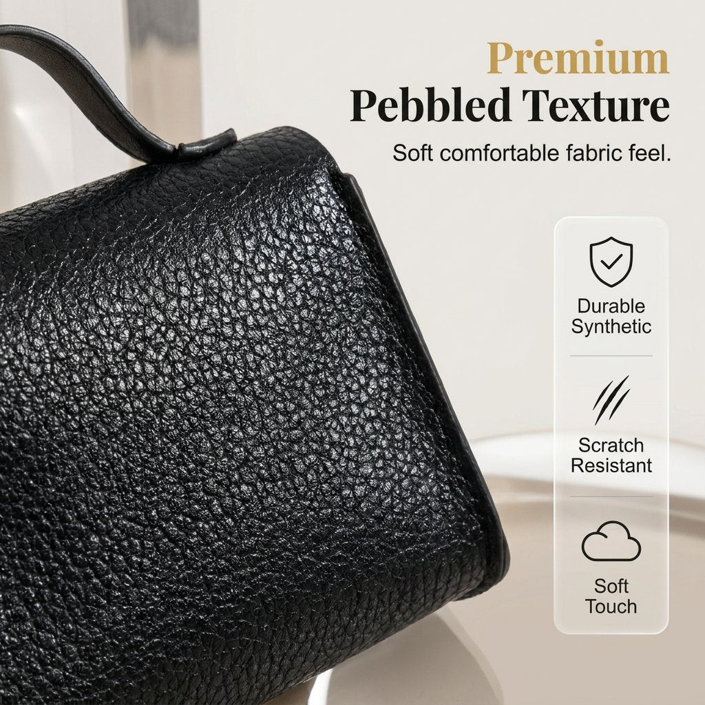 👜✨ Mini-borsa con ciondolo e foulard: - Pelle di alta qualità con cinturino colorato e un tocco di classe per la tua borsa preferita!