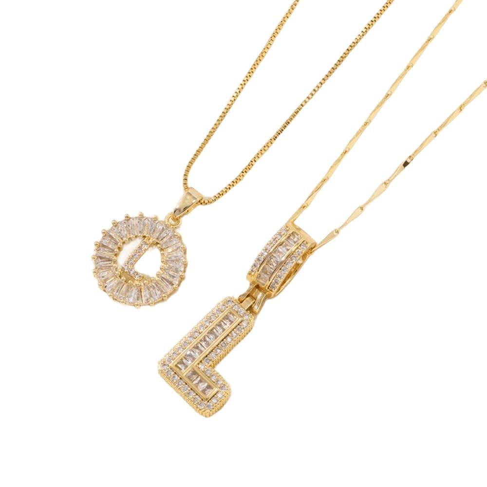 🎁Offerta di Capodanno, sconto del 50%💖 Set di 2 ciondoli con letter